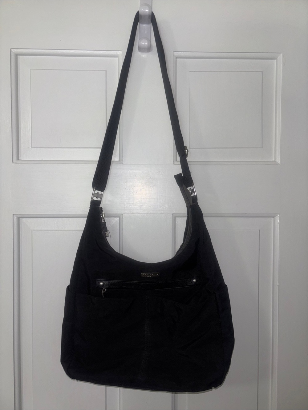 Baggallini Black Shoulder Hobo Bag